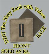 Navy W-05 Rank for DDU with Velcro 2x2