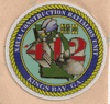 NCBU 412 KINGS BAY GA. COMMAND HARDHAT STICKERS, 