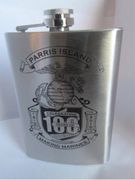 LAST ONE. NEW US Marine Corps Stainless Steel Flask 100 Year Making Marines Parris Island