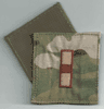 MultiCam USMC RANK Warrant Officer ( W01) Insignia w/ Hook Fastener black Thread
