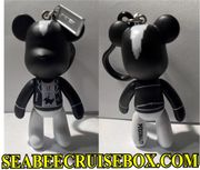 only one POPOBE 3" key chain, Black shirt white paints 17