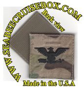 Colonel in (OCP) MultiCam Air force RANK ( 0-6 ) Insignia w/ Hook Fastener brown Thread