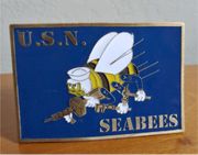 U.S. Navy Seabees  Belt Buckle