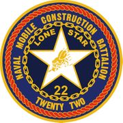 NMCB 22 Command logo in 5 inch