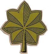 O-4 Major (Gold Leaf) Hard Hat sticker