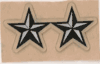 O-8 Major General (2 Silver Stars, known as the 2-Star) Hard Hat sticker