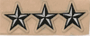 O-9 Lt. General (3 Silver Stars, known as the 3-Star)  Hard Hat sticker