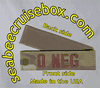 O NEG BLOOD TYPE IN SPICE BROWN ON MULTICAM TAPE With Velcro