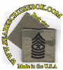 OCP USMC E-9 Sergeant Major w/ Hook Fastener black Thread