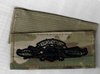 officer US NAVY, Expeditionary Warfare Specialist qualification in Breast Device in (OCP) MultiCam with hook fastener, note Velcro or equivalent