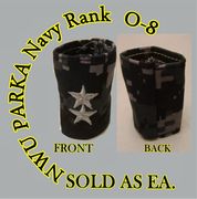 Parka Device embroidered  0-8 Rear Admiral upper half , New Navy Digital