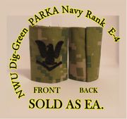 Parka Device embroidered E-4, New Navy Digital III WOODLAND DIGITAL