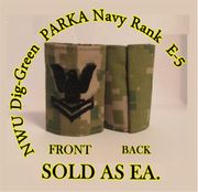 Parka Device embroidered E-5, New Navy Digital III WOODLAND DIGITAL