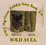 Parka Device embroidered E-6, New Navy Digital III WOODLAND DIGITAL