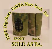 Parka Device embroidered E-7, New Navy Digital III WOODLAND DIGITAL