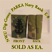 Parka Device embroidered E-8, New Navy Digital III WOODLAND DIGITAL