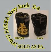 Parka Device embroidered  E-8 Senior Chief, New Navy Digital