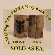 Parka Device embroidered E-9 , New Navy Digital II DESERT DIGITAL