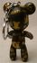 100+ POPOBE 3" key chain love and peace gold  body and black logos bear 