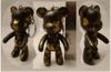 100+ POPOBE 3" key chain love and peace gold  body and black logos bear 