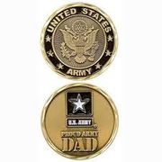 PROUD ARMY DAD COIN