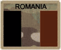 ROMANIA FLAGS  on MULTICAM BACKGROUND
