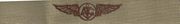 AIRCREW, Breast Device, Embroidered in Gold Thread on tan fabric