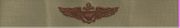 AVIATOR (PILOT), Breast Device, Embroidered in Gold Thread on tan fabric