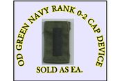 Cap Device 0-2 Lieutenant Junior Grade Navy Embroidered  Subdued Lieutenant Junior Grade