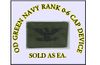 Cap Device Captain 0-6 Navy Embroidered Subdued OD Green