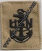 Cap Device Chief E-7 Navy Embroidered Desert Tan