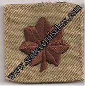 Cap Device  LCDR Lieutenant Commander 0-4 Navy Embroidered  Desert Tan 
