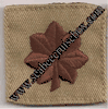 Cap Device  LCDR Lieutenant Commander 0-4 Navy Embroidered  Desert Tan 