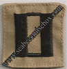 Cap Device Lieutenant 0-3 Navy Embroidered  Desert Tan