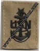 Cap Device Senior Chief E-8 Navy Embroidered Desert Tan