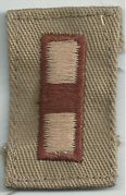 Cap Device WO1Navy Embroidered  Desert Tan