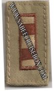 Cap Device WO2 Warrant Officer 2 Navy Embroidered  - Desert Tan