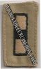 Cap Device WO3 Warrant Officer 3 Navy Embroidered  - Desert Tan