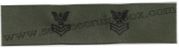 Navy Rank Collar Device, in OD Green