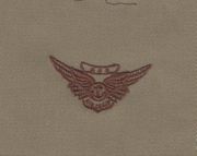 USMC COMBAT AIRCREW, Breast Device, Embroidered in GOLD Thread on tan fabric