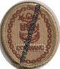 66: E-9 Command Master Chief, Breast Device, Embroidered in Gold Thread on TAN fabric 66: E-9 Command Master Chief, Breast Device, Embroidered in Gold Thread on TAN fabric
