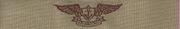 AIR WARFARE (EAWS), Breast Device, Embroidered in GOLD Thread on tan fabric