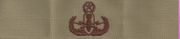 MASTER EOD, Breast Device, Embroidered in GOLD Thread on TAN fabric