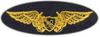 NAVAL FLIGHT OFFICER ASTRONAUT, Breast Device, Embroidered in Gold Thread on tan fabric NAVAL FLIGHT OFFICER ASTRONAUT, Breast Device, Embroidered in Gold Thread on tan fabric