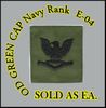 Navy Cap Device Embroidered Subdued OD Green 3rd Class Petty Officer E-4