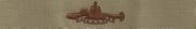 SSBN DETERRENT PATROL, Breast Device, Embroidered in GOLD Thread on TAN fabric
