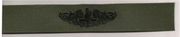41 Submarine Enlisted WARFARE, Breast Device, on Olive green fabric