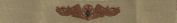 SUBMARINE MEDICAL, Breast Device, Embroidered in Gold Thread on TAN fabric