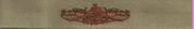 SURFACE WARFARE SUPPLY OFFICER, Breast Device, Embroidered in Gold Thread on TAN fabric