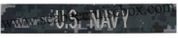 SBCB Breast Taps with U. S. Navy in Silver letters